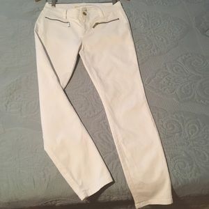 Michael Kors skinny white jeans